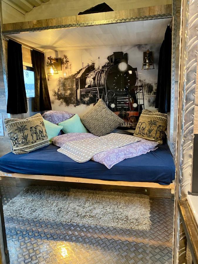 Gleis 2, Waggon Mit Ofen, Optional Mit Whirlpool Und Sauna Dahlem (Euskirchen) Exterior foto