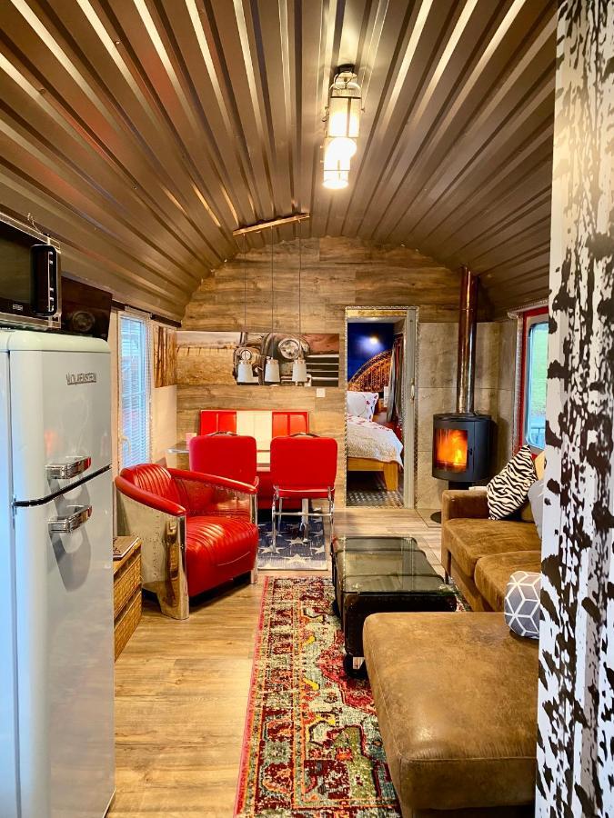 Gleis 2, Waggon Mit Ofen, Optional Mit Whirlpool Und Sauna Dahlem (Euskirchen) Exterior foto